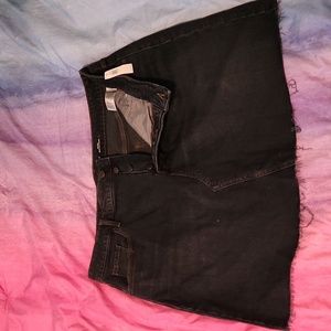 Dark Denim Old Navy fringe skirt size 18 high rise